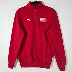 Puma Formula One F1 Las Vegas Guest Services 1/4 Zip Mens Small Red Sweatshirt